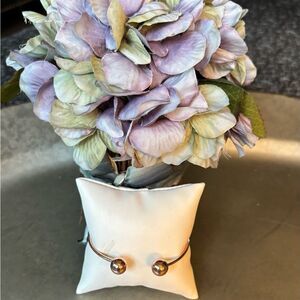 New! Women’s Stackable Open Cuff Wrap Cuff Bracelet Adjustable Rose Gold Bangles